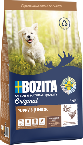 BOZITA Hunde-Trockenfutter Original Puppy & Junior Huhn